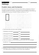 Predict Area And Perimeter - Area Worksheet With Answers