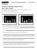 Problem-solving Application: Use A Bar Graph - Math Worksheet With Answers