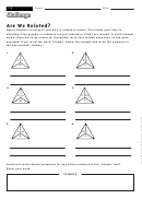 Are We Related - Geometry Worksheet With Answers