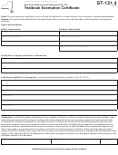 Form St-121.4 - Textbook Exemption Certificate