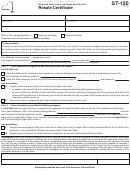Form St-120 - Resale Certificate