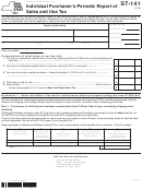 Form St-141 - Individual Purchaser's Periodic Report Of Sales And Use Tax