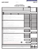 Fillable Form Ar1002f - Fiduciary Return - 2013 Printable pdf
