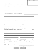 Form T-234 - Mobile/manufactured Home Certificate Of Permanent Location