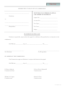 Form Tc-105 - Pettition To Withdrawappeal And Order Of Dismissal