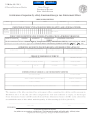 Form T-22b - Certification Of Inspection By A Duly Constituted Georgia Law Enforcement Officer