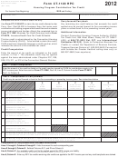 Form Ct-1120 Hpc - Housing Program Contribution Tax Credit - 2012
