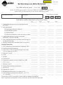 Fillable Form Nol-Pre-99 - Net Operating Loss (Nol) Worksheet Printable pdf