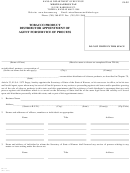 Form Tb-144 - Tobacco Product Distributor Appointment Of Agent For Service Of Process