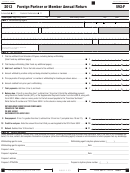 California Form 592-f - Foreign Partner Or Member Annual Return - 2013