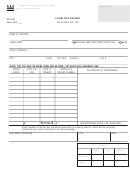Form Fp-331 - Claim For Refund