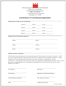 Form Fp-414 A - Combination Of Lots Request Application