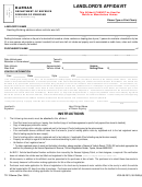 Form Tr-125 - Landlord's Affidavit