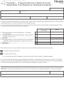 Fillable Form Tr-683 - Promptax - Prepaid Sales Tax On Motor Fuel And Diesel Motor Fuel Request For Hardship Exemption Printable pdf