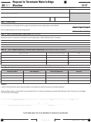 California Form 1117 - Request To Terminate Water's-edge Election