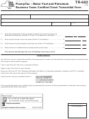 Form Tr-692 - Promptax - Motor Fuel And Petroleum Business Taxes Certified Check Transmittal Form