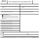 Fillable Form 8874-B - Notice Of Recapture Event For New Markets Credit Printable pdf