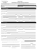 Form 72-340-10-8-000 - Mississippi Certificate Of Prime Contract Amount