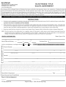 Form Tr-39a - Electronic Title Sales Agreement
