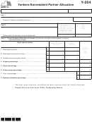 Form Y-204 - Yonkers Nonresident Partner Allocation - 2015