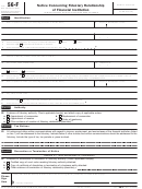 Fillable Form 56-F - Notice Concerning Fiduciary Relationship Of Financial Institution Printable pdf
