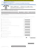 Schedule G - Attach To Your Form Il-1040 - Voluntary Charitable Donations - 2012