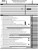 Fillable Form 8038 - Information Return For Tax-Exempt Private Activity Bond Issues Printable pdf