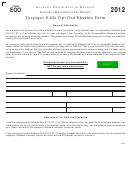 Form Eoo - Taxpayer E-file Opt Out Election Form - 2012