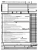 Form 1041 - U.s. Income Tax Return For Estates And Trusts - 2012