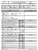 Form 6729c - Accuracy Return Review Sheet