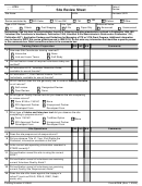 Form 6729 - Site Review Sheet