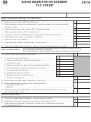 Form 69 - Idaho Incentive Investment Tax Credit - 2014