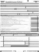 California Form 570 - Nonadmitted Insurance Tax Return - 2013