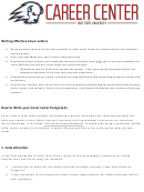 Writing Effective Cover Letters Printable pdf
