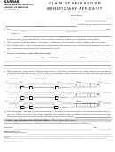 Form Tr-83b - Claim Of Heir And/or Beneficiary Affidavit