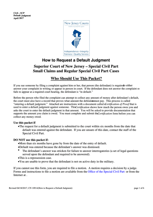 Fillable Certification Of Proof - Superior Court Of New Jersey Printable pdf