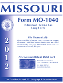 Instructions For Form Mo-1040 - Individual Income Tax Long Form - 2012