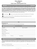 Form 39 - Liquor And/or Gambling - Short Form