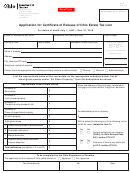 Form Et 21 - Application For Certificate Of Release Of Ohio Estate Tax Lien
