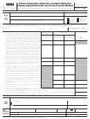 Form 8866 - Interest Computation Under The Look-back Method For Property Depreciated Under The Income Forecast Method