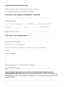 Surplus Property Declaration Form