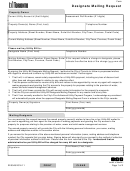 Fillable Form 22-0049 - Designate Mailing Request Printable pdf