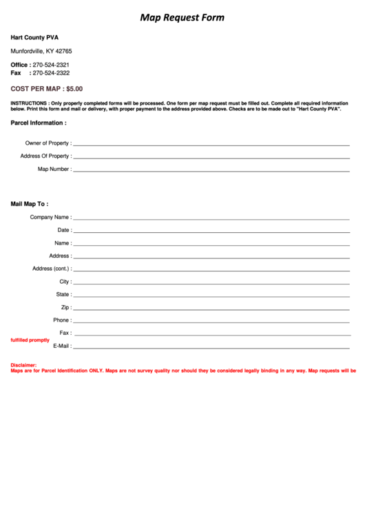 Hart County Pva Map Request Form