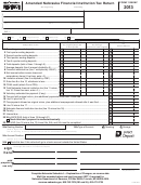 Form 1120xnf - Amended Nebraska Financial Institution Tax Return - 2013
