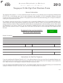 Form Eoo - Taxpayer E-file Opt Out Election Form - 2013