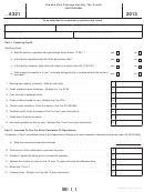 Form 6321 - Alaska Gas Storage Facility Tax Credit - 2013
