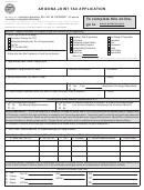 Form Jt-1/uc-001 - Arizona Joint Tax Application