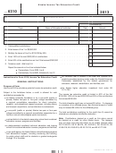Form 6310 - Alaska Income Tax Education Credit - 2013