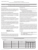 Form 500es - Virginia Estimated Tax Declaration For Corporations - 2015