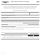 Arizona Form Wec - Withholding Exemption Certificate - 2012